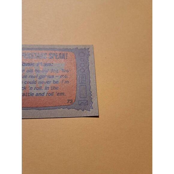 Vintage 1987 WWF Honky Tonk Man Wrestling Trading Card 73 Superstars Speak Topps - Picture 4 of 4